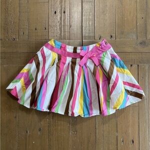 Mini Boden striped twirl skirt